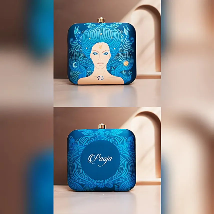 Cancer Sun Sign Customised Clutch