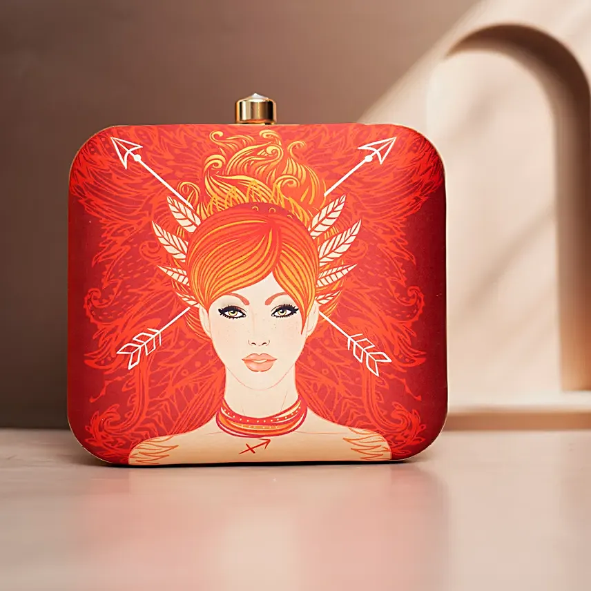 Sagittarius Sun Sign Customised Clutch