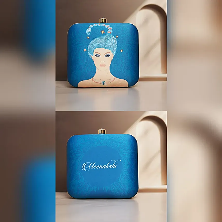 Scorpio Sun Sign Customised Clutch