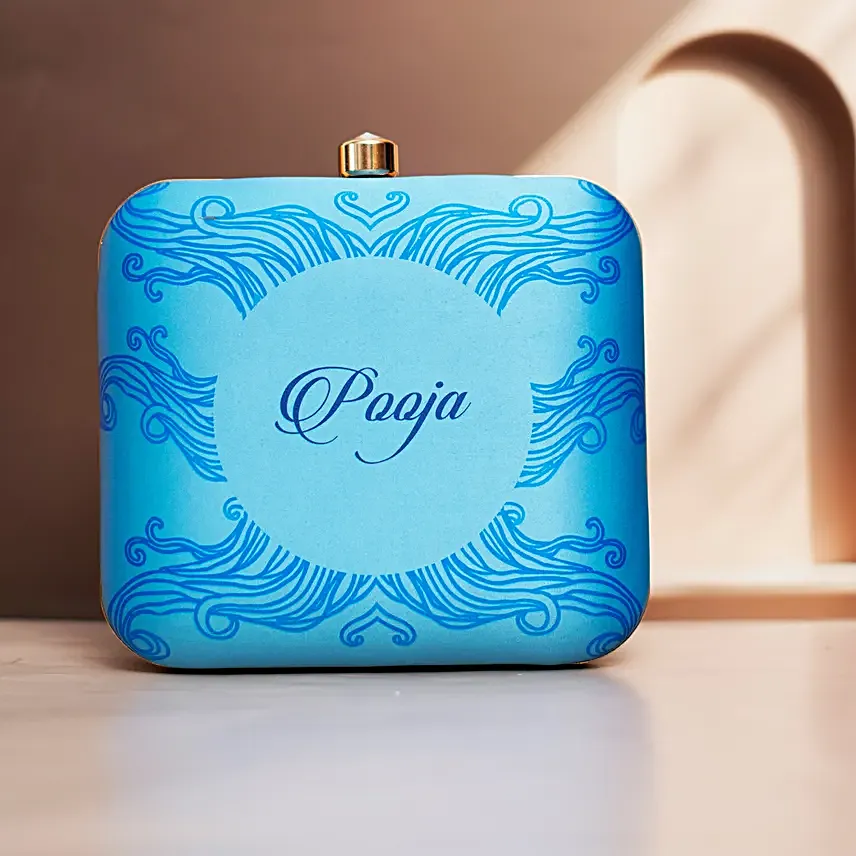 Aquarius Sun Sign Customised Clutch