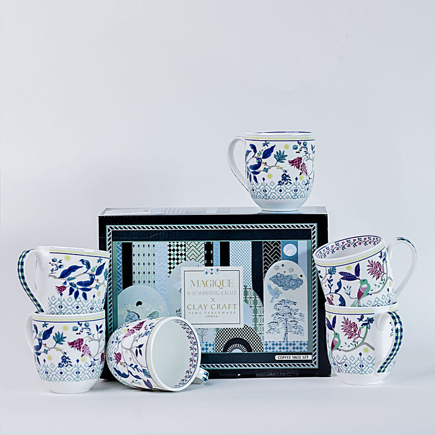 Magique Parrot Tulip 6 Mugs Set - 200ml