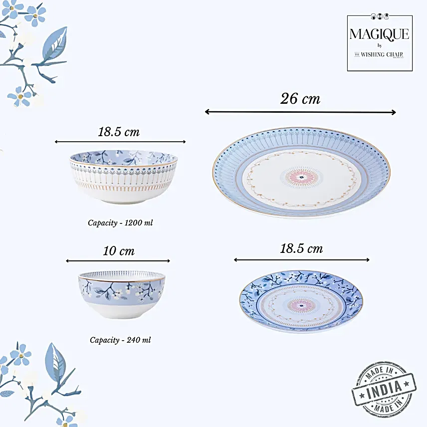 Magique River of Flowers 20-Pc Dinner Set