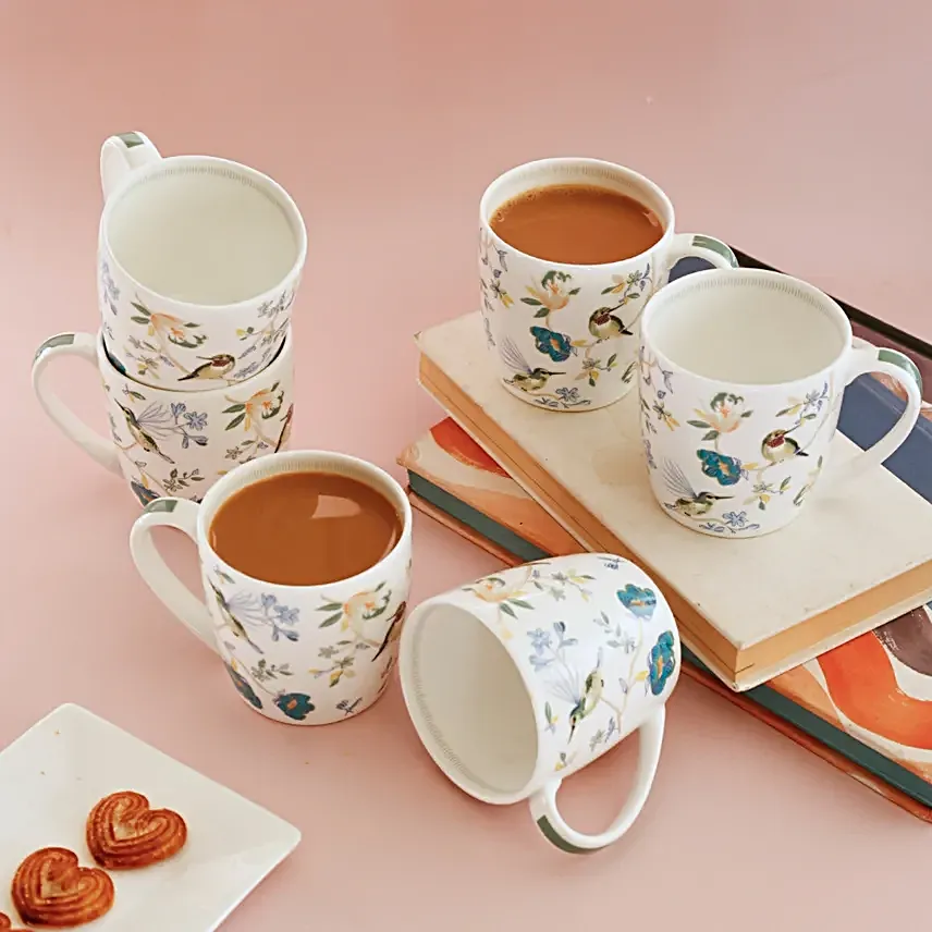 Magique Wings Paradise 6 Mugs Set - 200ml