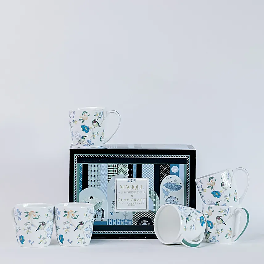Magique Wings Paradise 6 Mugs Set - 200ml