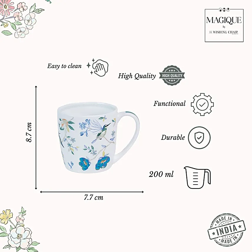 Magique Wings Paradise 6 Mugs Set - 200ml