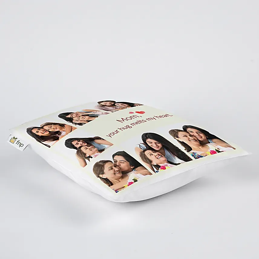 Personalised Hugs From Mom Gift Cushion