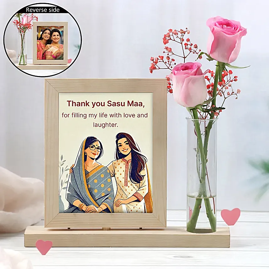 Personalised Sweet Wishes With Roses For Mom
