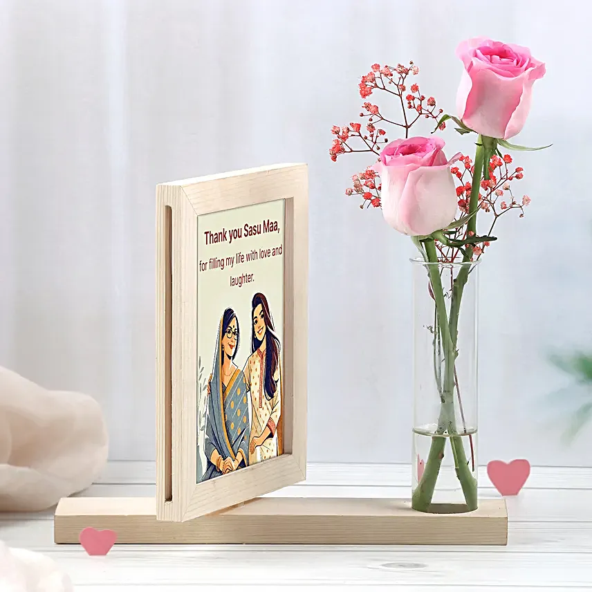 Personalised Sweet Wishes With Roses For Mom