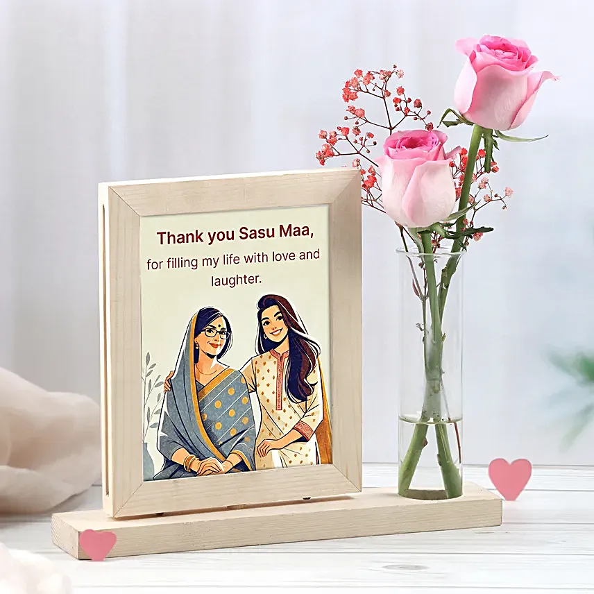 Personalised Sweet Wishes With Roses For Mom