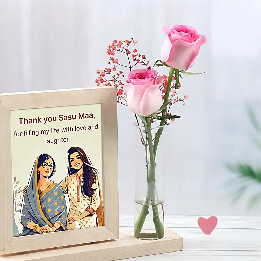 Personalised Sweet Wishes With Roses For Mom