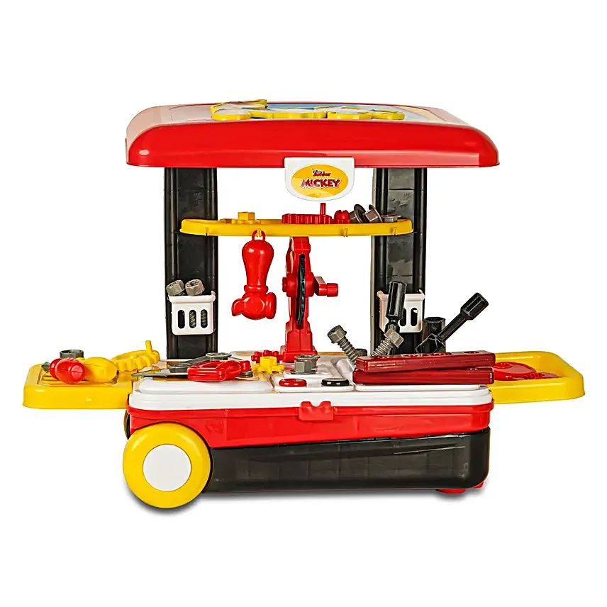Deluxe Tools In Convertible Suitcase Toy Set