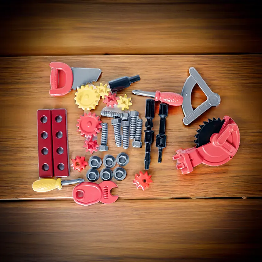 Deluxe Tools In Convertible Suitcase Toy Set