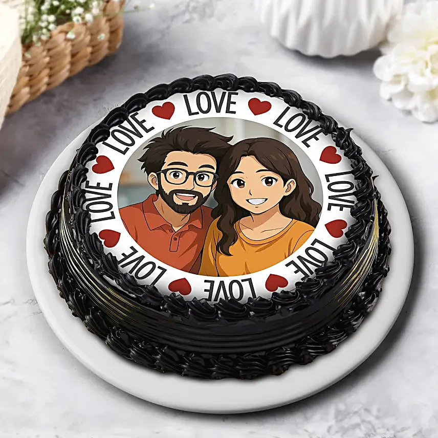 Personalised Ghibli Chocolate Cream Cake  500g