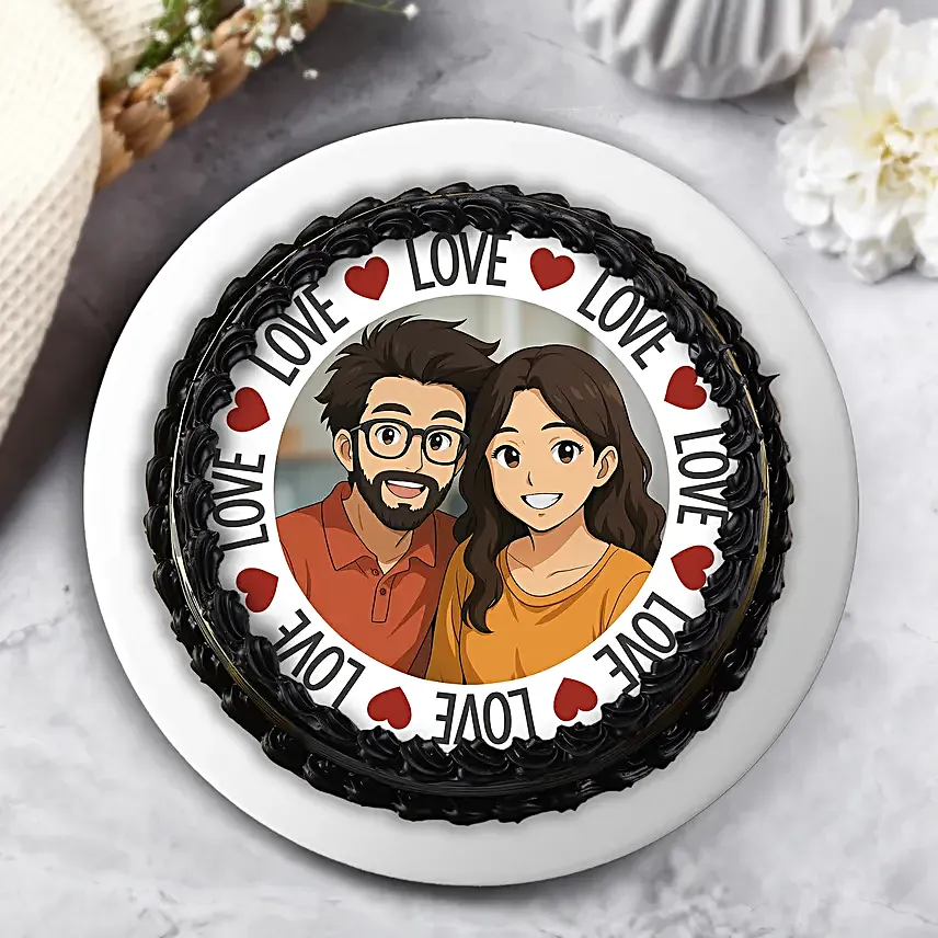 Personalised Ghibli Chocolate Cream Cake  500g