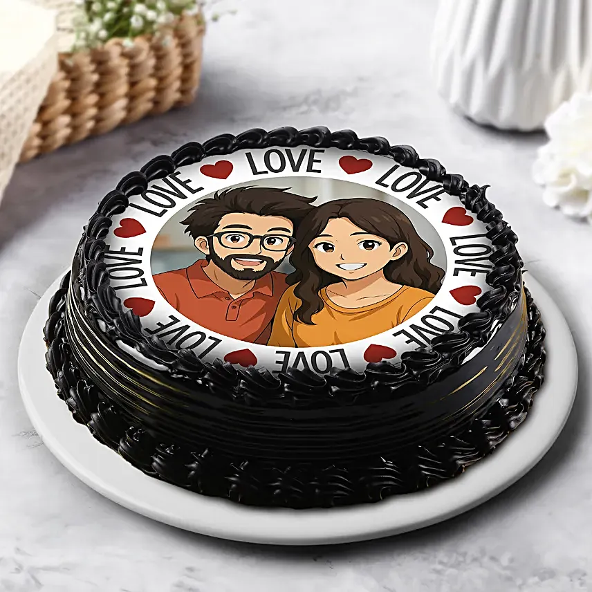 Personalised Ghibli Chocolate Cream Cake  500g