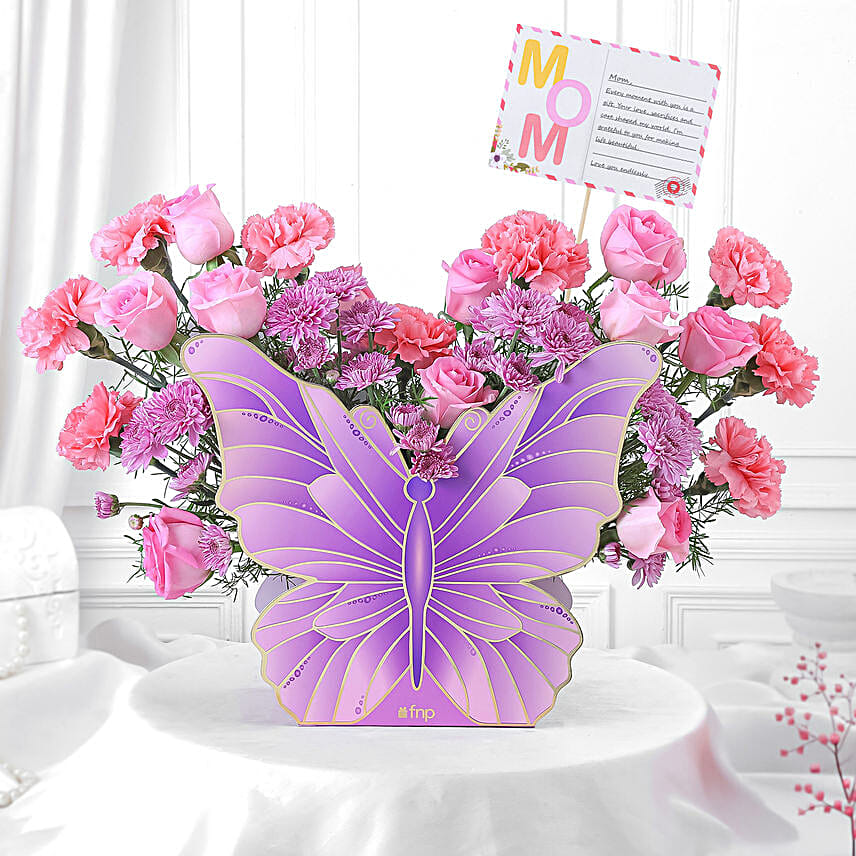 Wings of Mothers Love Rose Arrangement