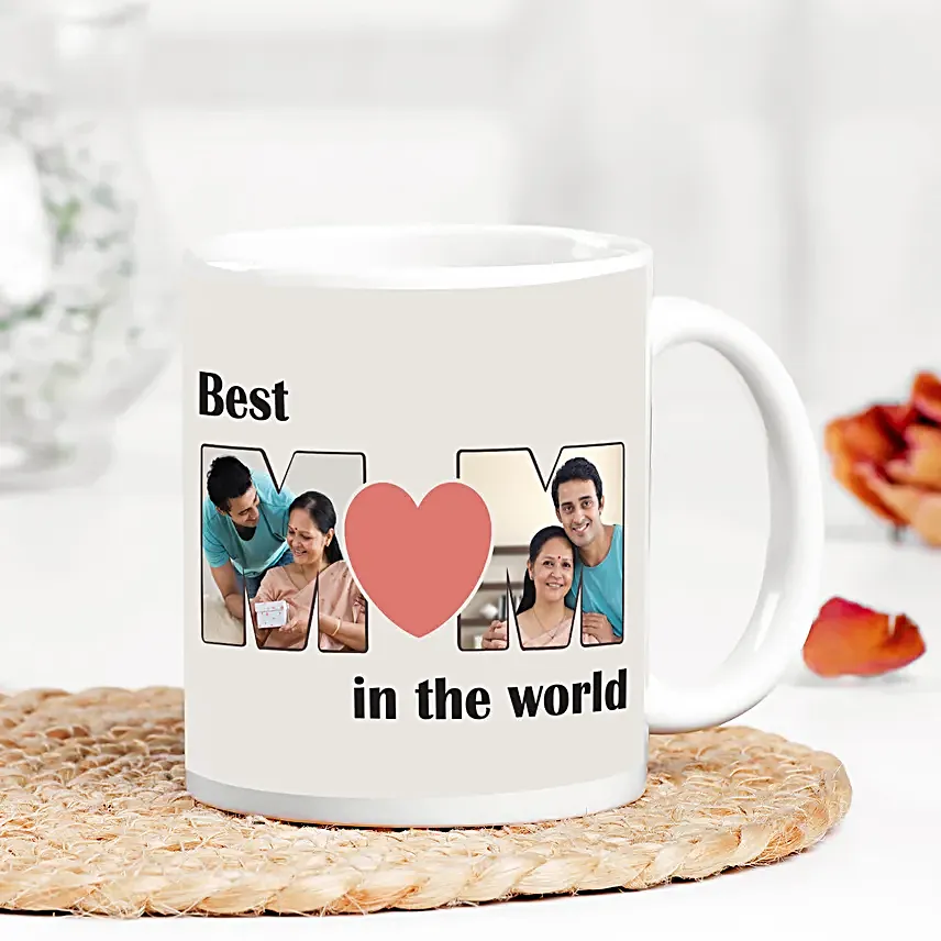 Personalised Best Mom In The World Gift Mug