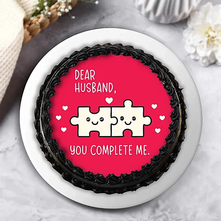 Heartfelt Choco Photo Cream Cake for Him