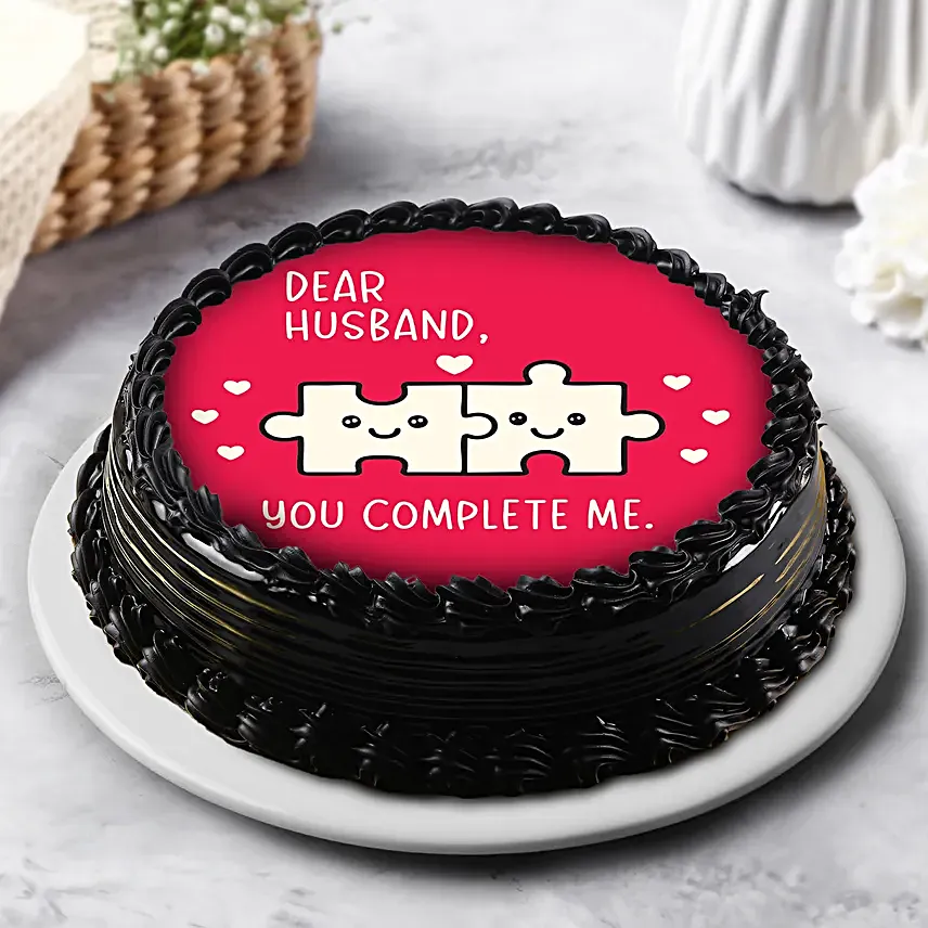 Heartfelt Choco Photo Cream Cake for Him