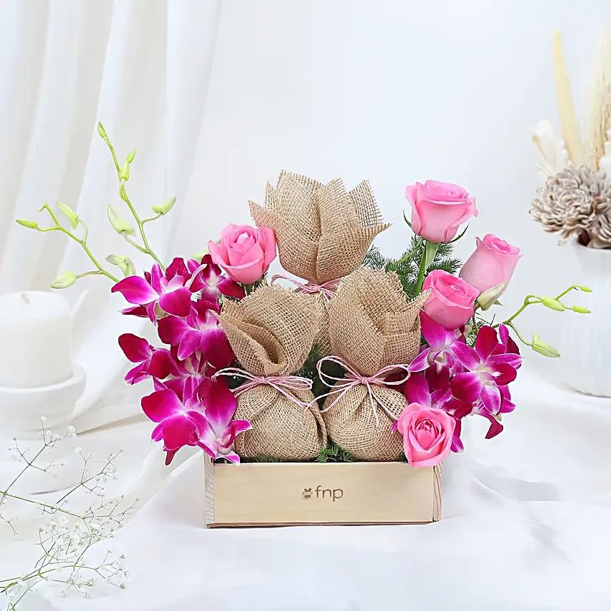 Floral N Nutty Hamper for Mom