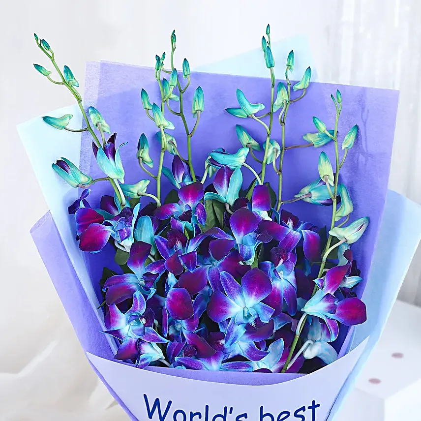 Personalised Blue Orchid Beauty