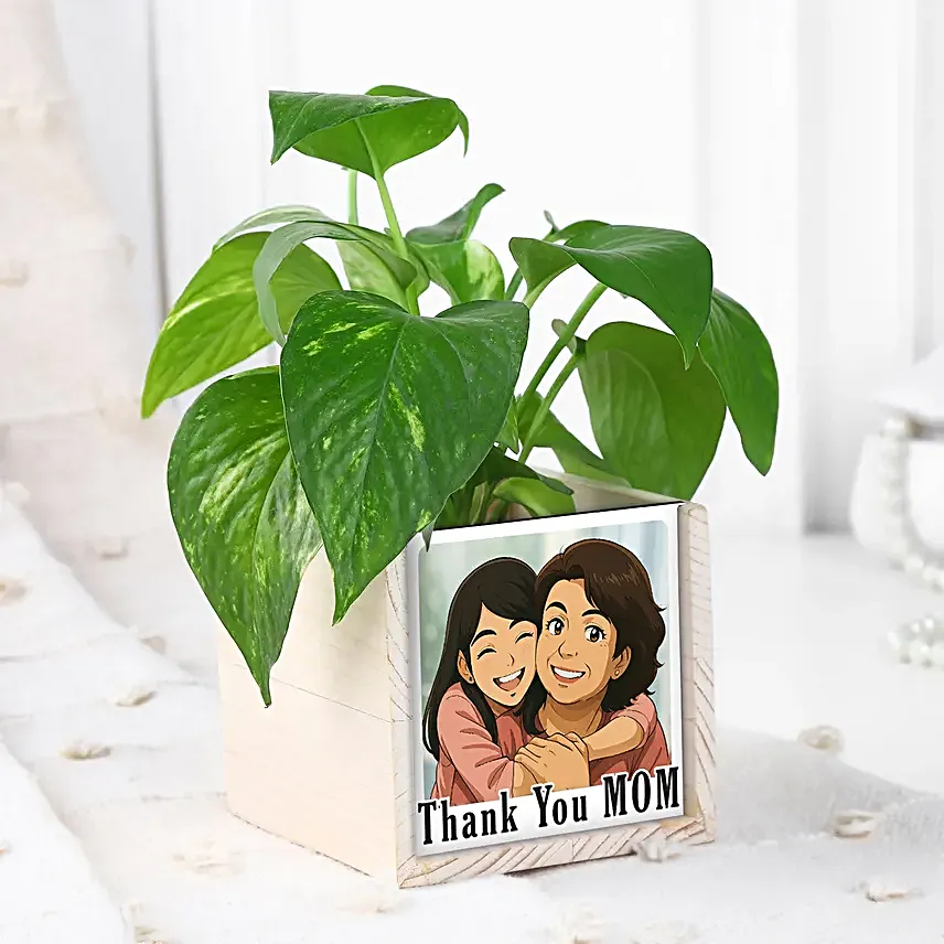 Thank You Mom Leafy Table Organiser