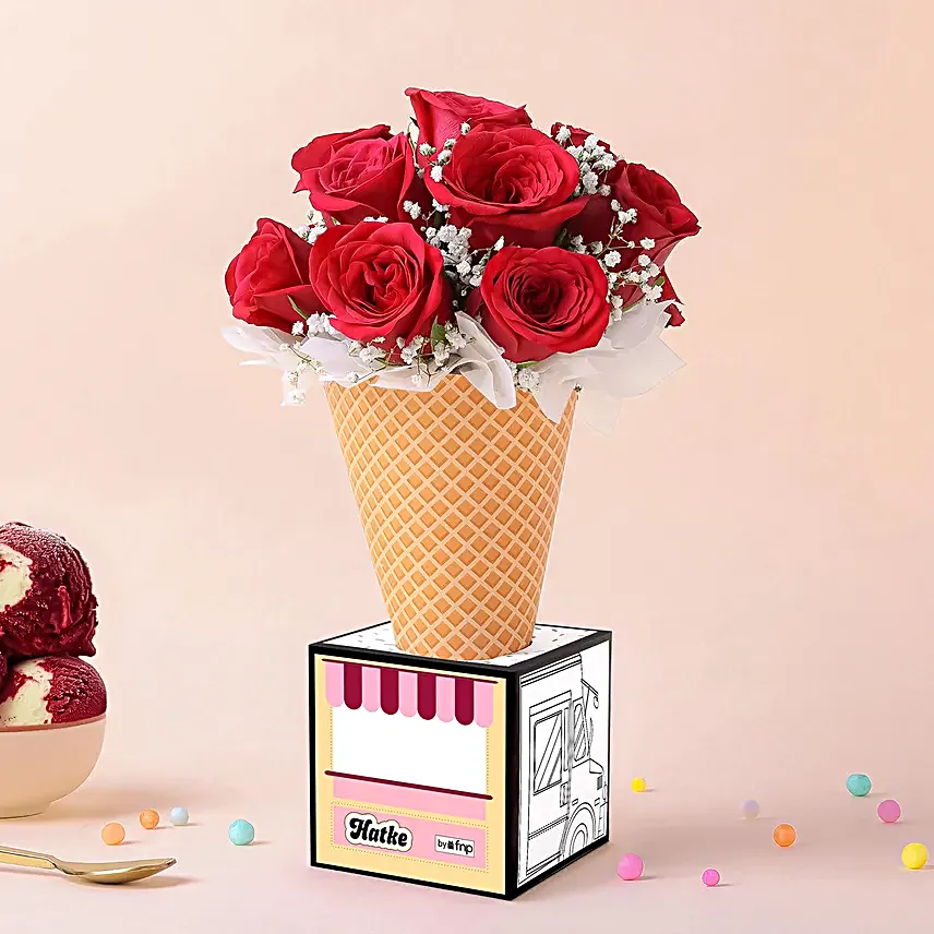 Red Velvet Roses N Chocolate Combo