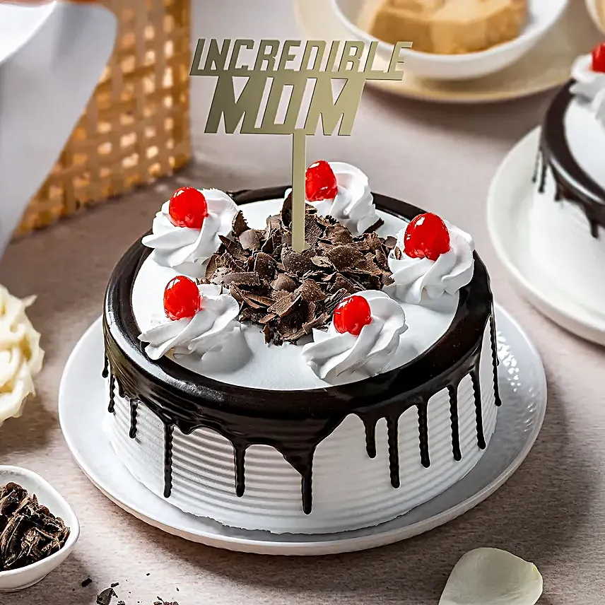 Decadent Black Forest Cream Cake for Mom