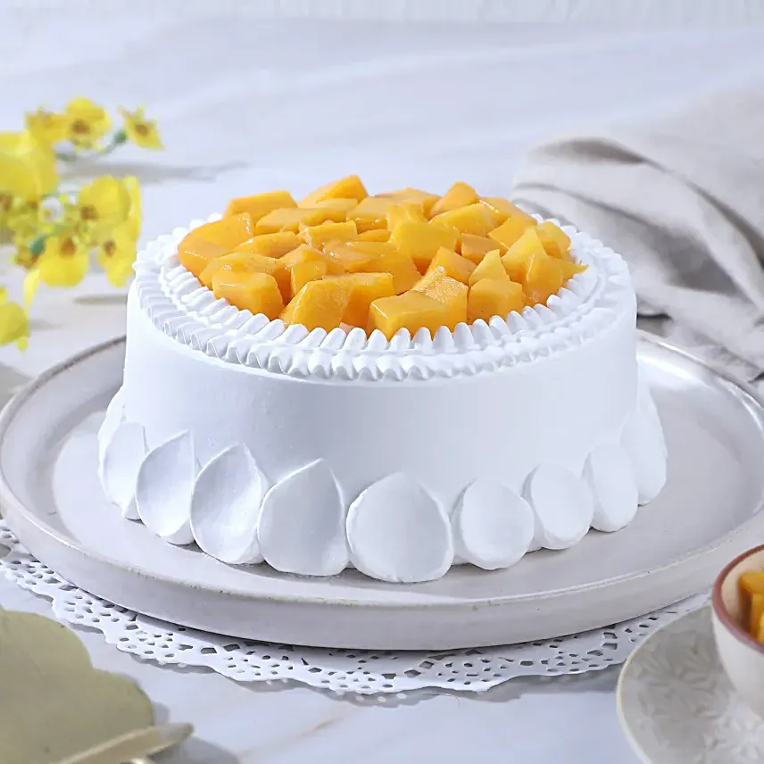 Tropical Mango Cream Cake for Mom
