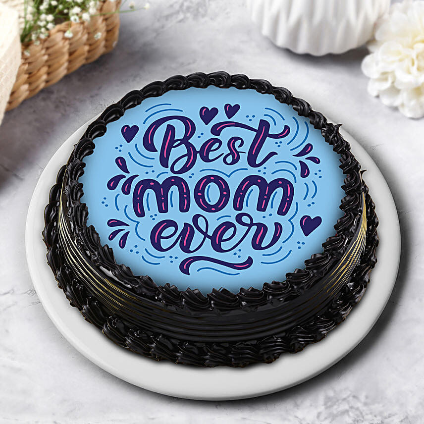 Best Mom Ever Chocolate Cake Eggless 1 Kg