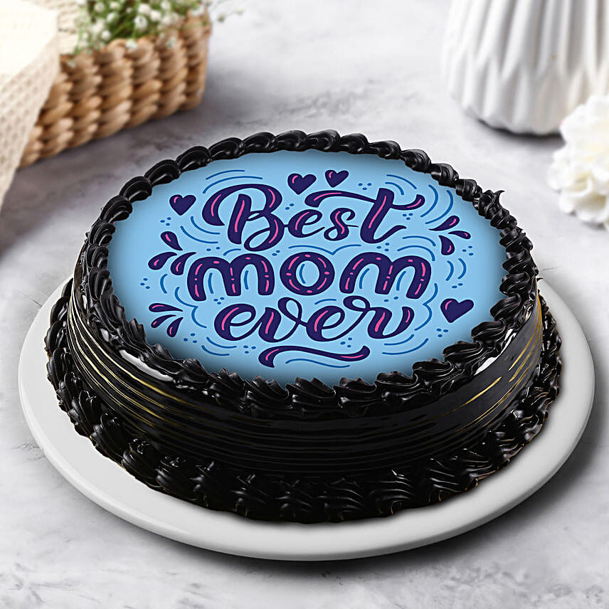 Best Mom Ever Chocolate Cake Eggless 1 Kg