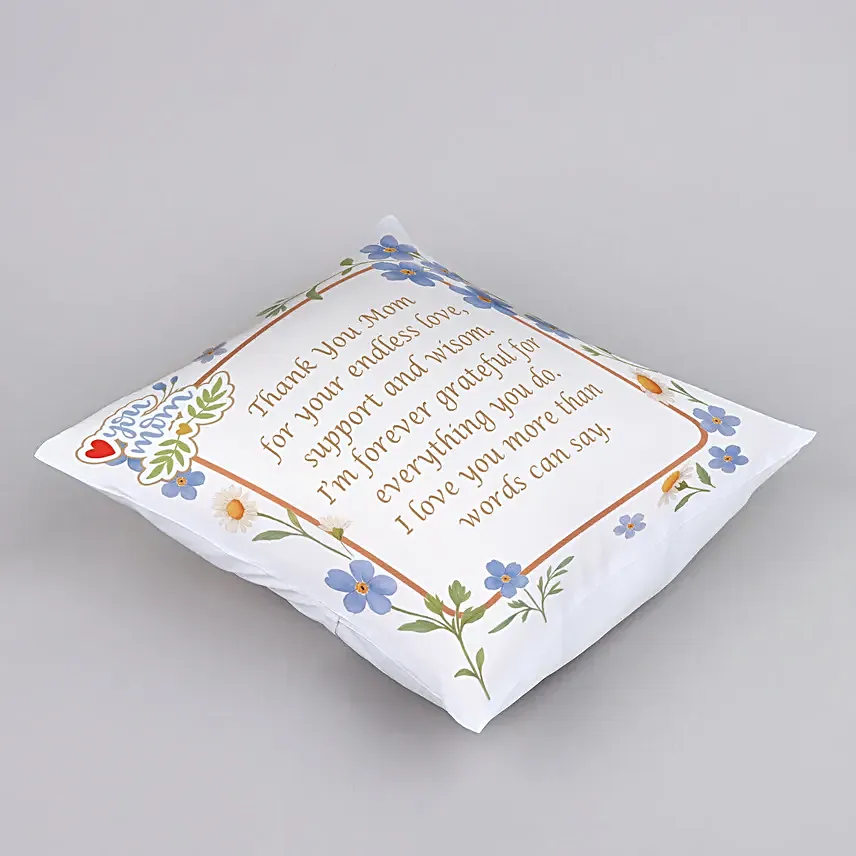 Gratitude Cushion For Mom