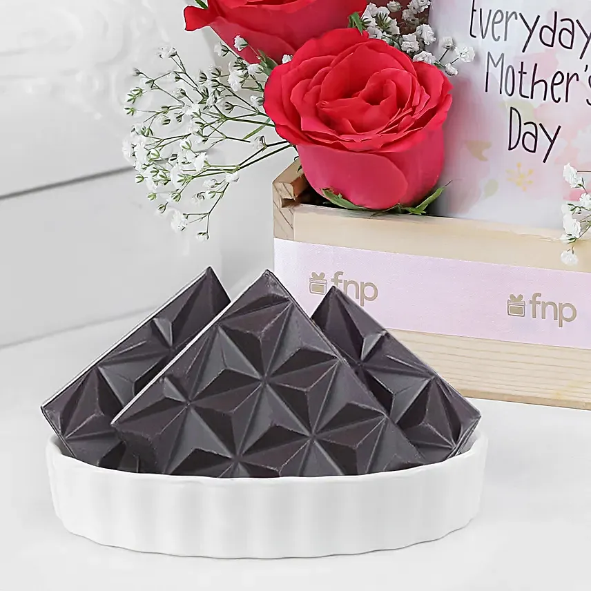 Mothers Day Chocolate N Rose Gift