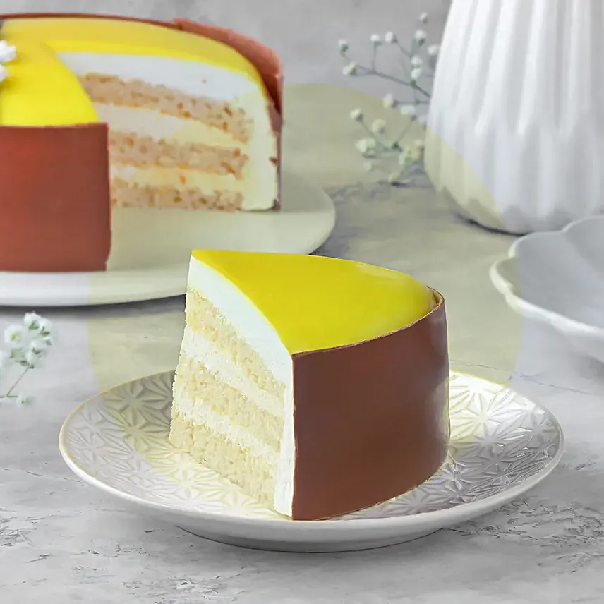 Floral Mango Cream Cake for Mom