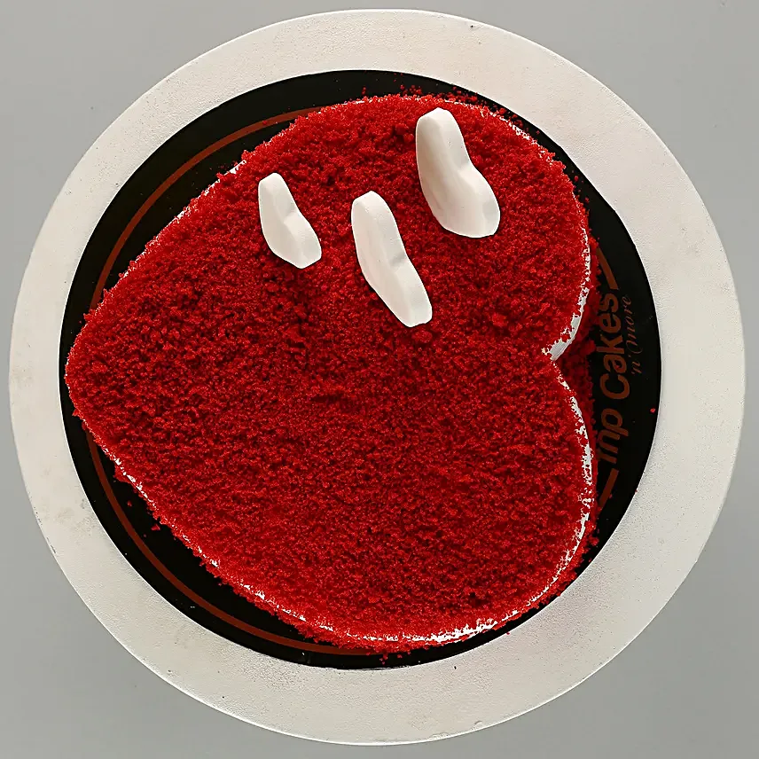 Valentine s Heart Red Velvet Cake Half Kg