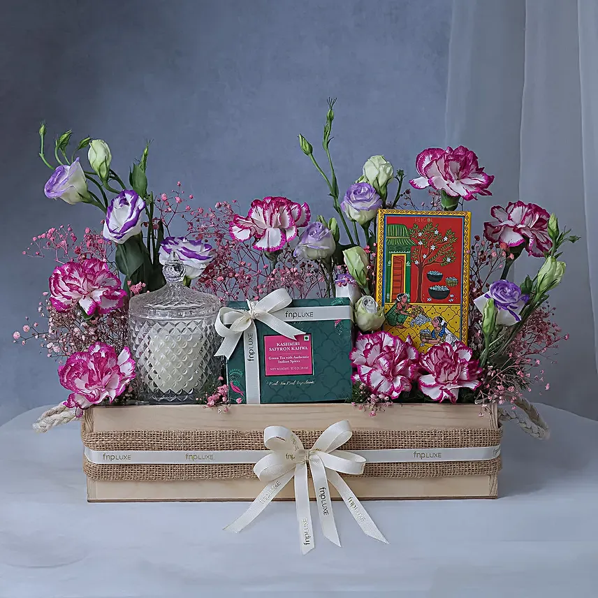 Mothers Day Luxury Floral N Aroma Crate
