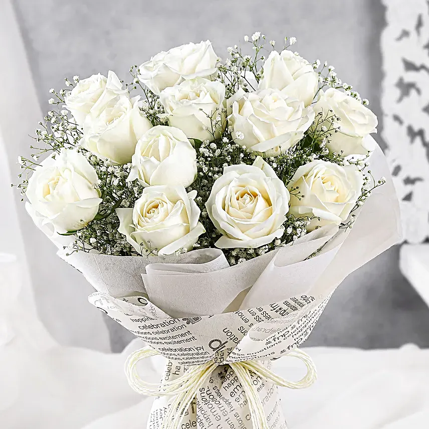 Wrapped In Elegance Roses Bouquet