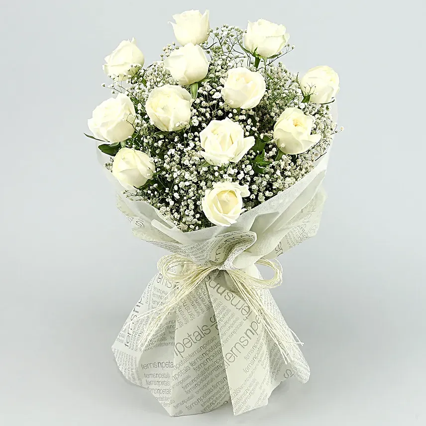 Wrapped In Elegance Roses Bouquet