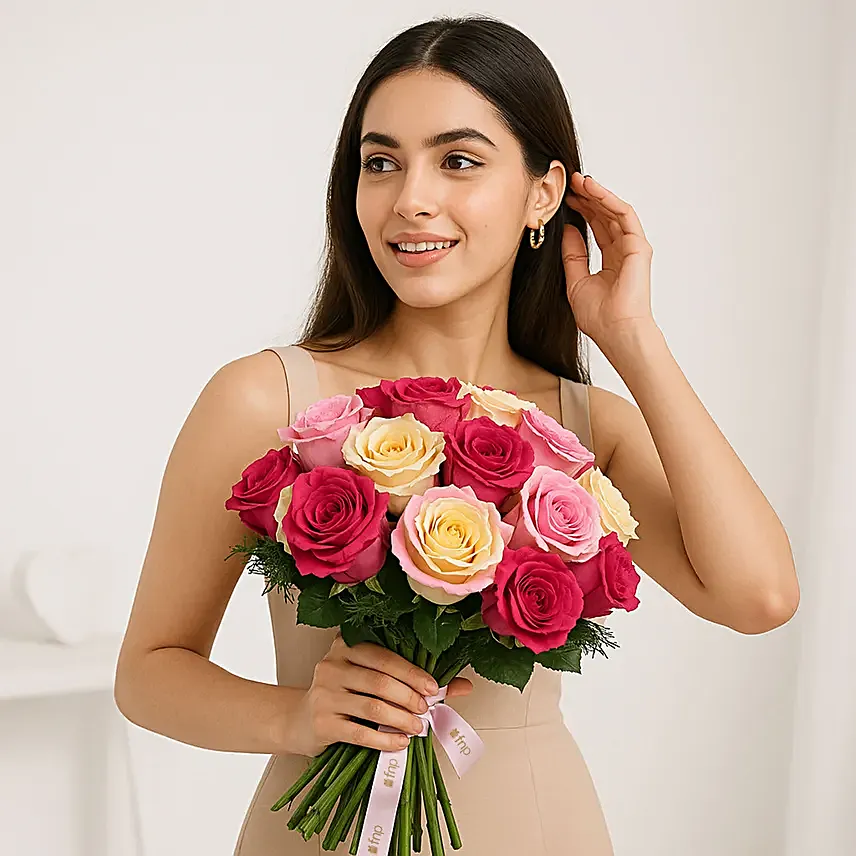 Hues of Love Rose Bouquet