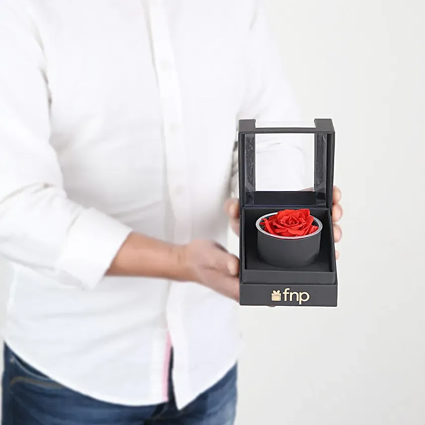Red Forever Rose Gift Box Hand Delivery