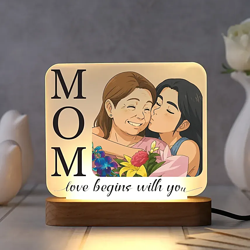 Personalised  Lamp For Mom