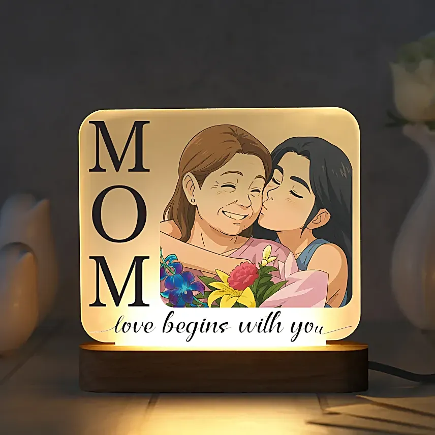 Personalised  Lamp For Mom