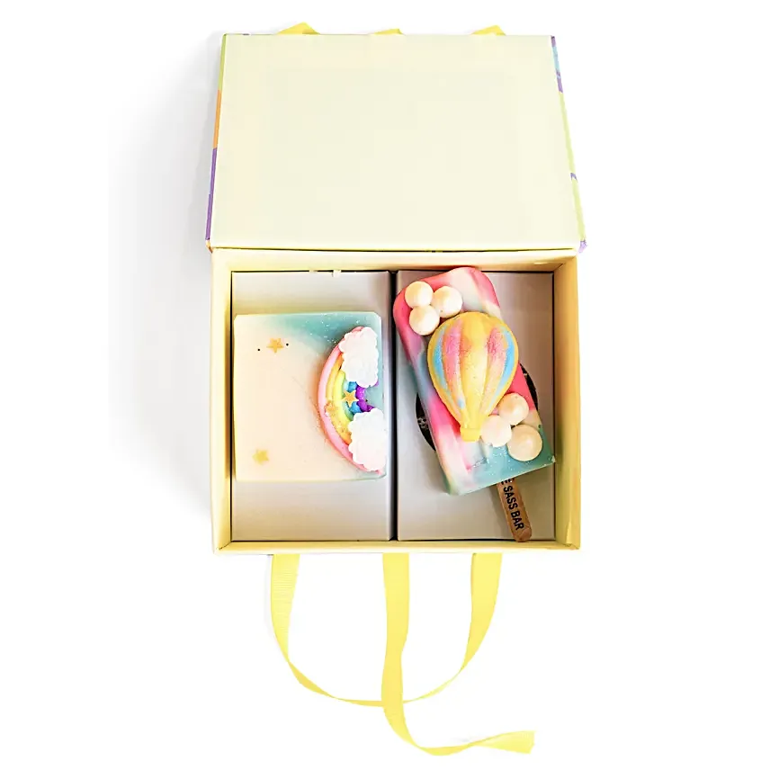 The Sass Bar Soap Balloon N Rainbow Duo
