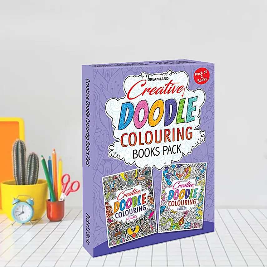 Relax N Unwind Doodle Colouring Book Set