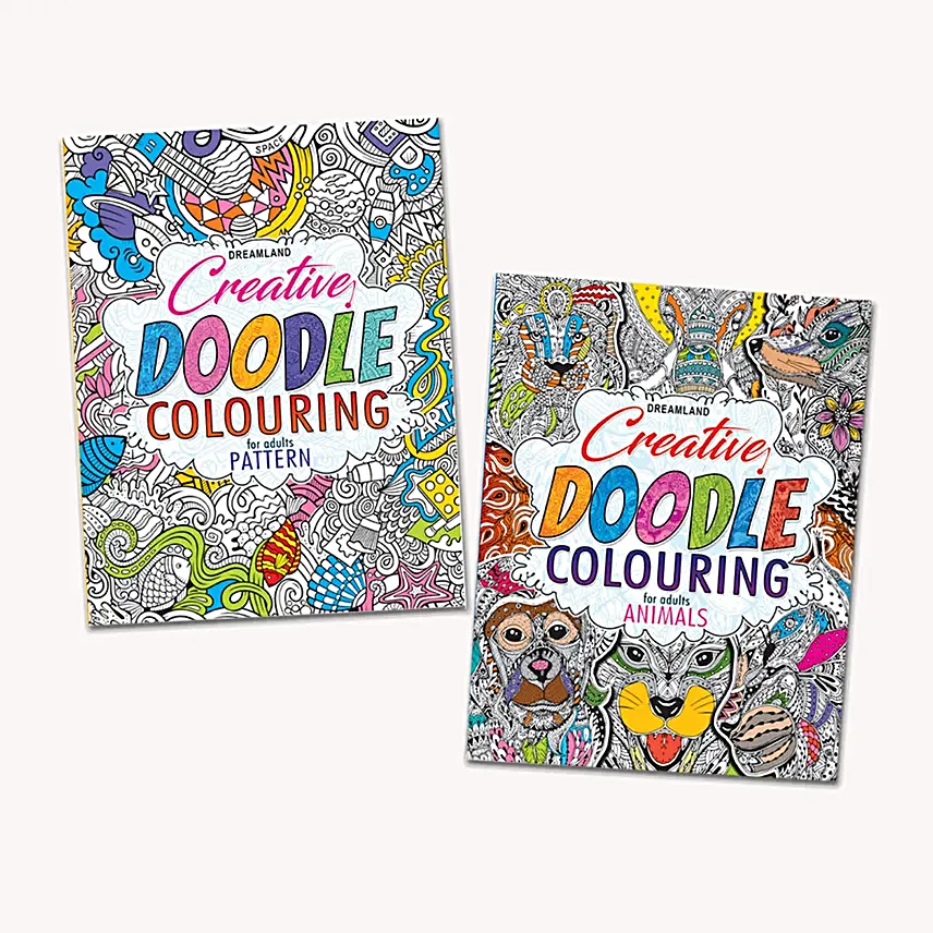 Relax N Unwind Doodle Colouring Book Set