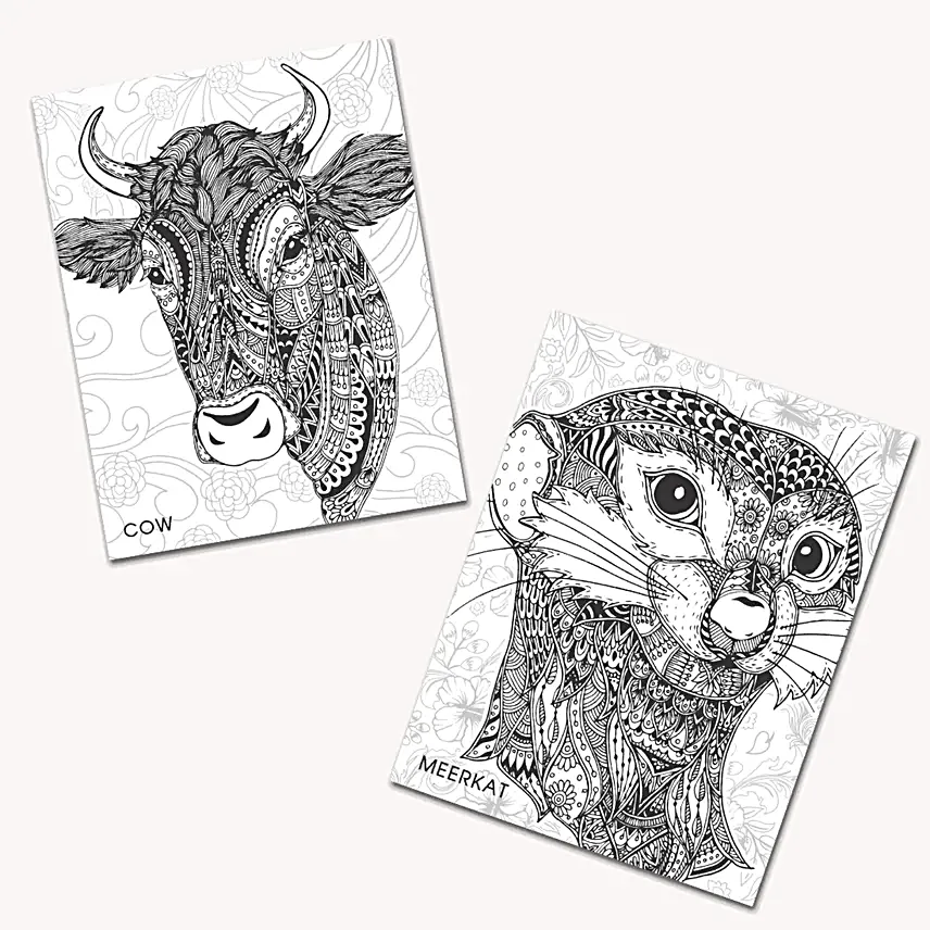 Relax N Unwind Doodle Colouring Book Set