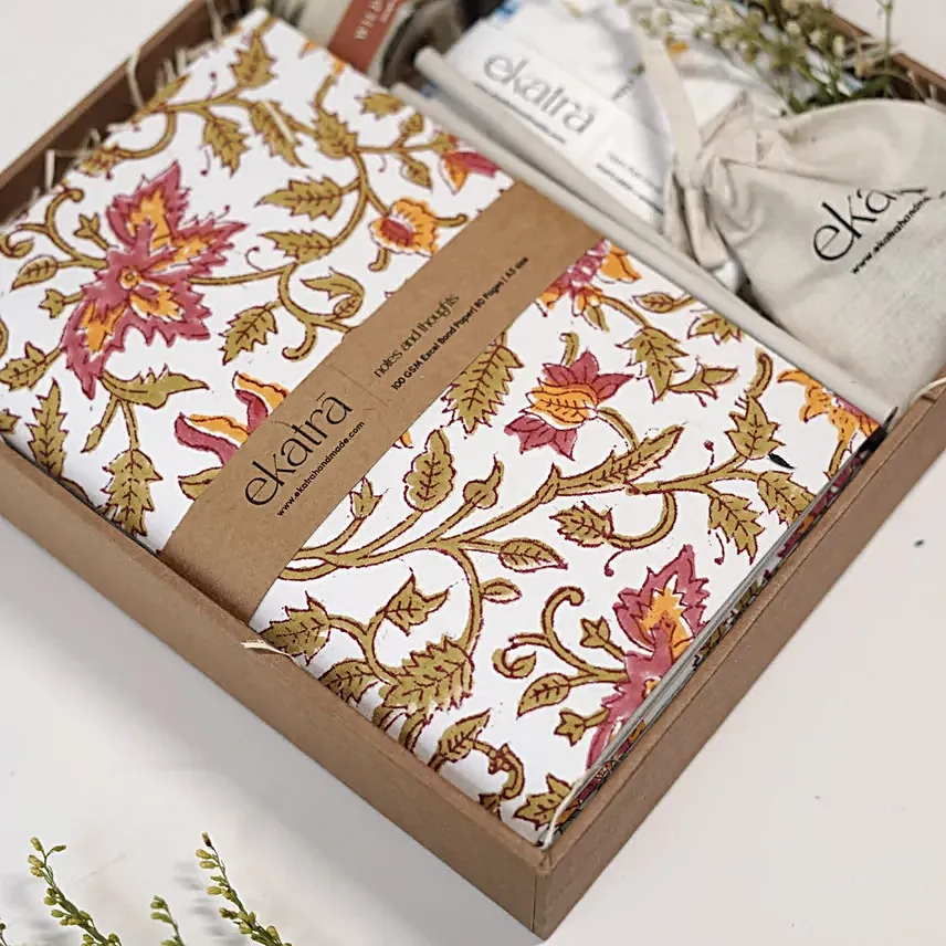 Ekatra Floral Journal N Joy Gift Box