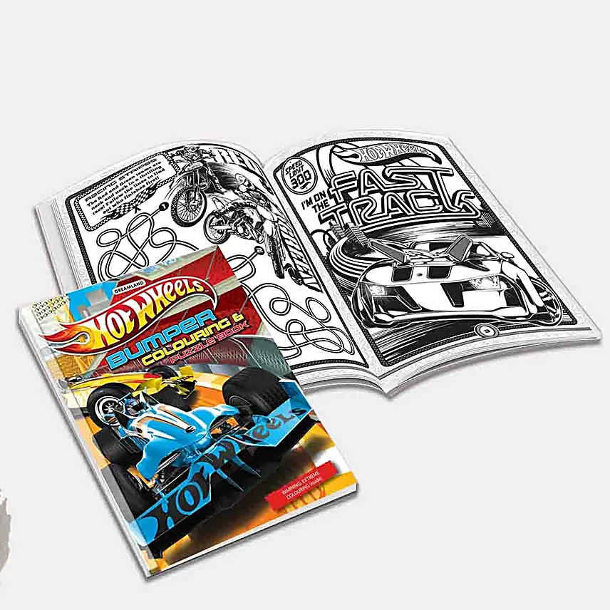 Hot Wheels Colouring N Activity Books Set