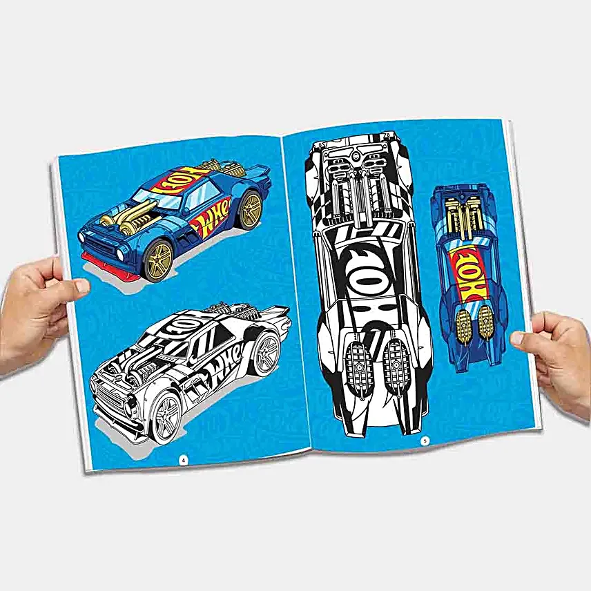 Hot Wheels Colouring N Activity Books Set