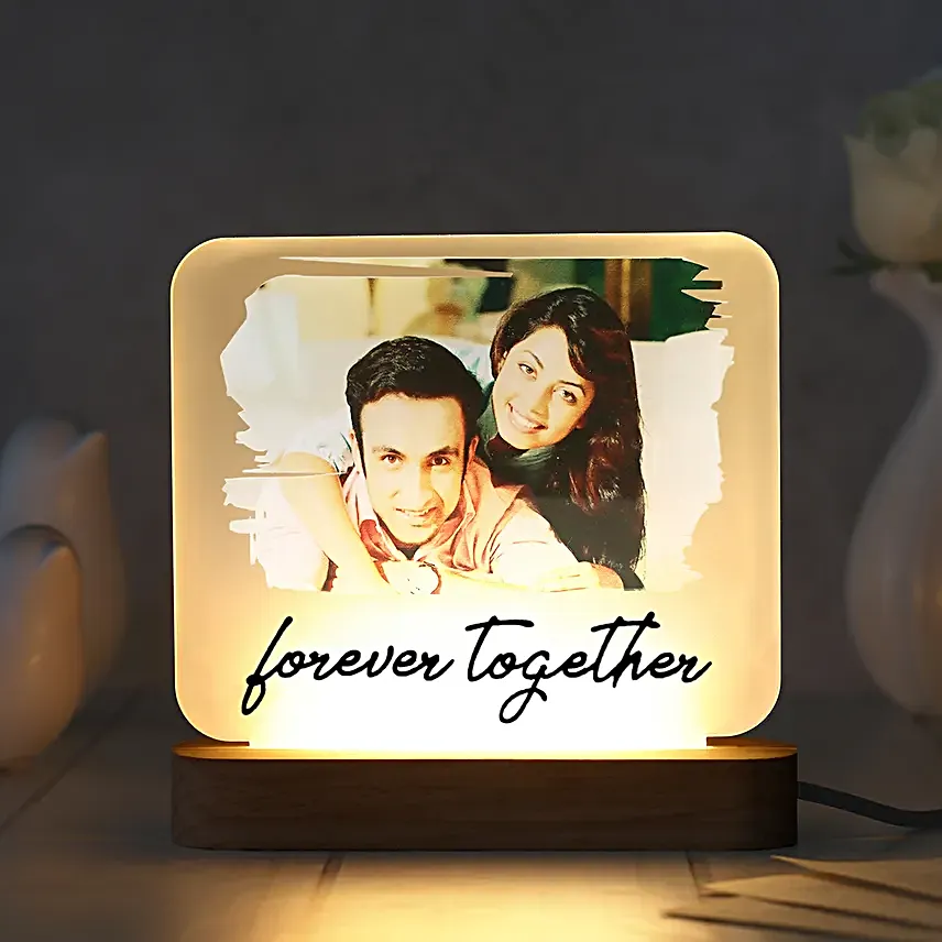 Heartfelt Acrylic LED Lamp for Couples